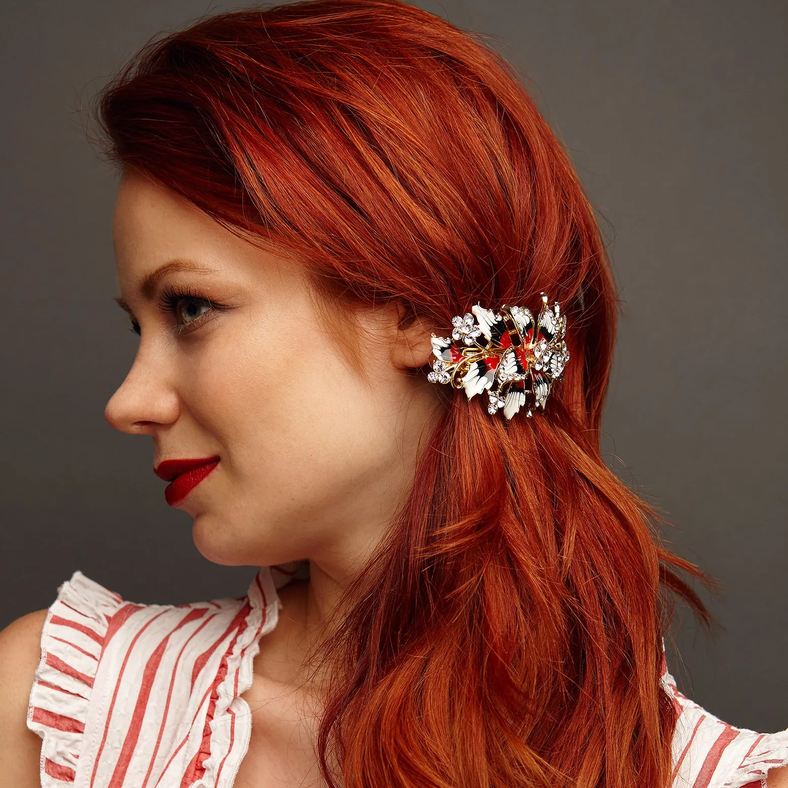 Flower Hair Clip Vintage Inspired