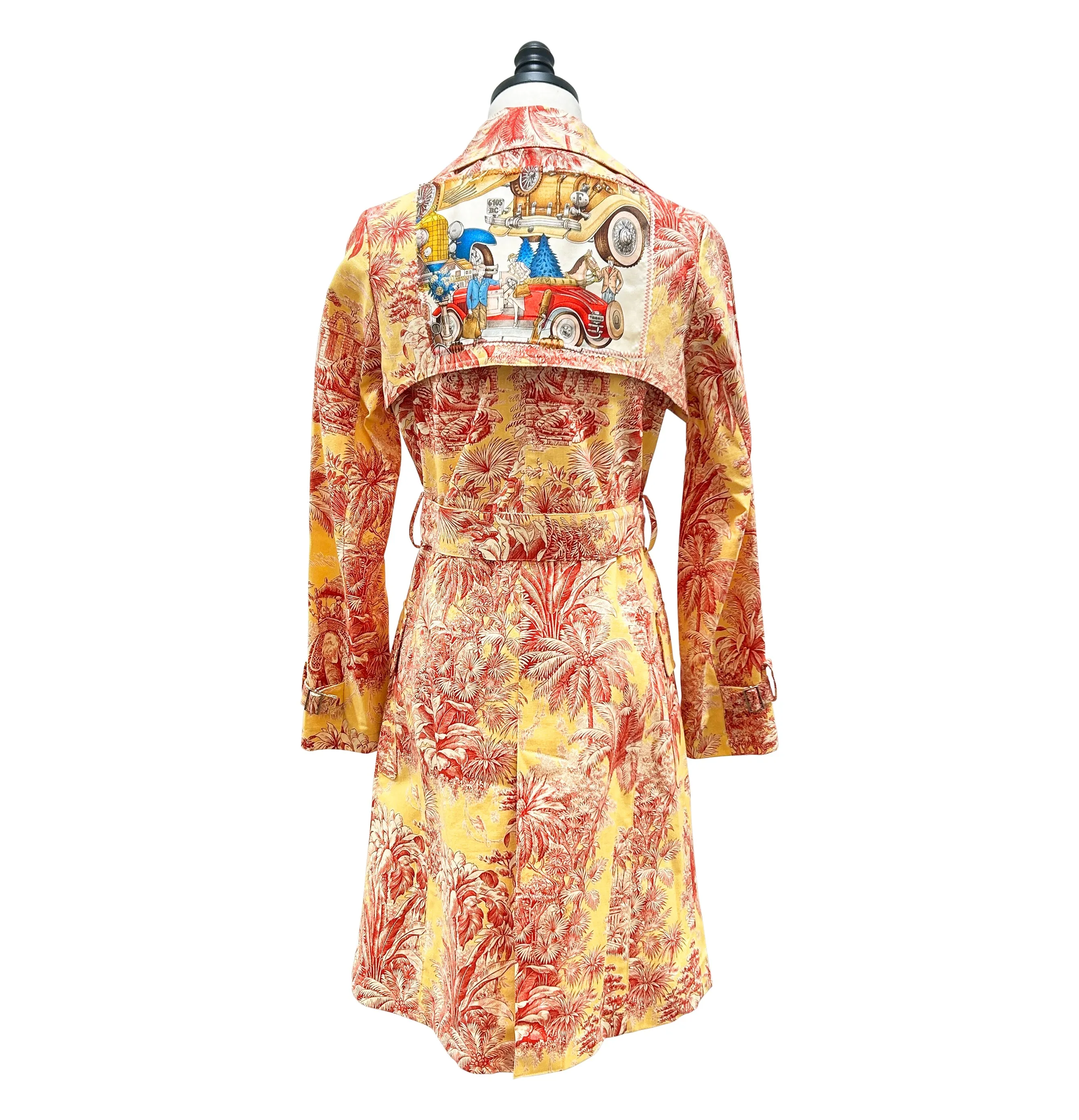 Gabriele Geppert Trench Coat / Yellow Toile