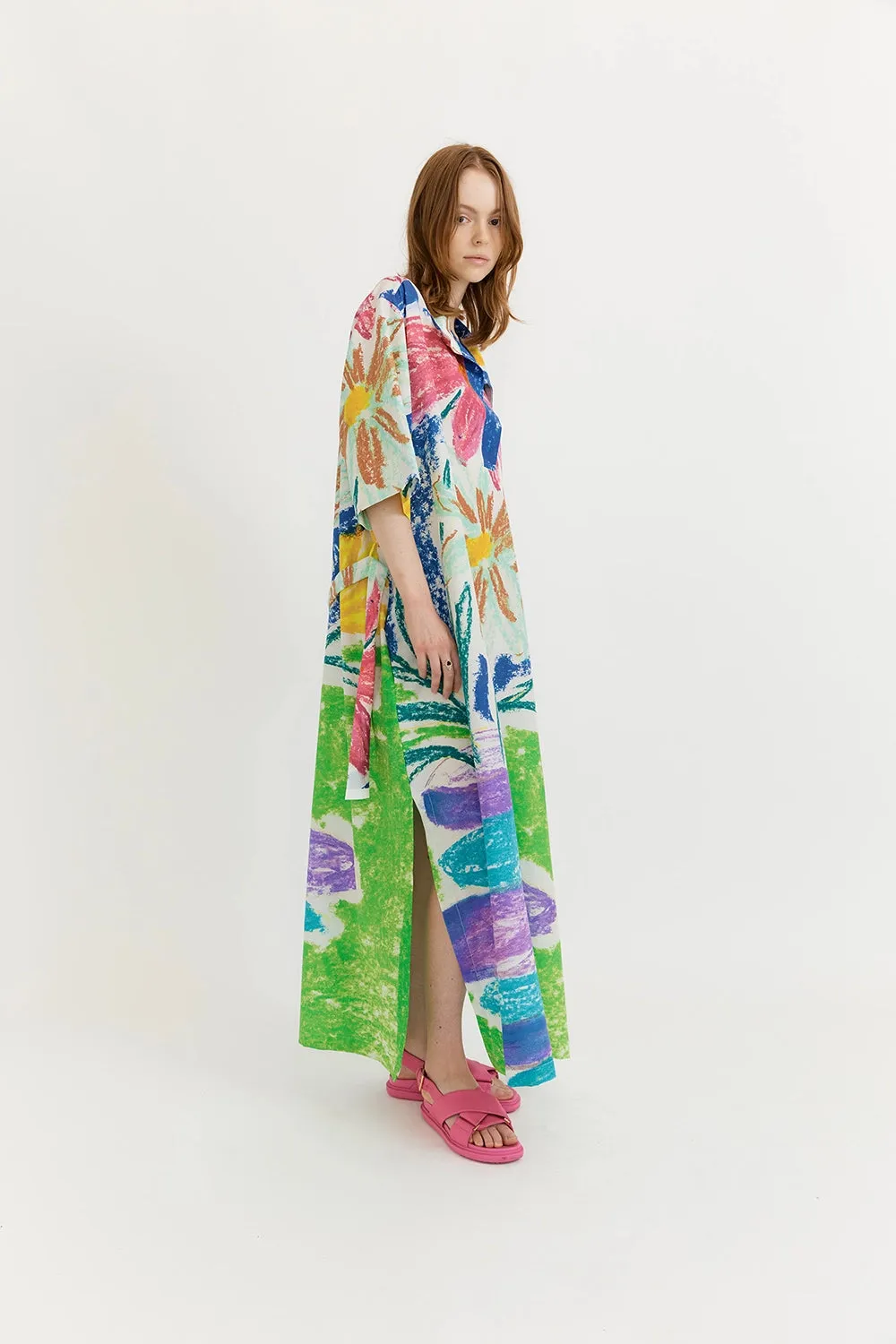 GARY BIGENI | DANTAS TUNIC SHIRT DRESS- PLACEMENT PRINT