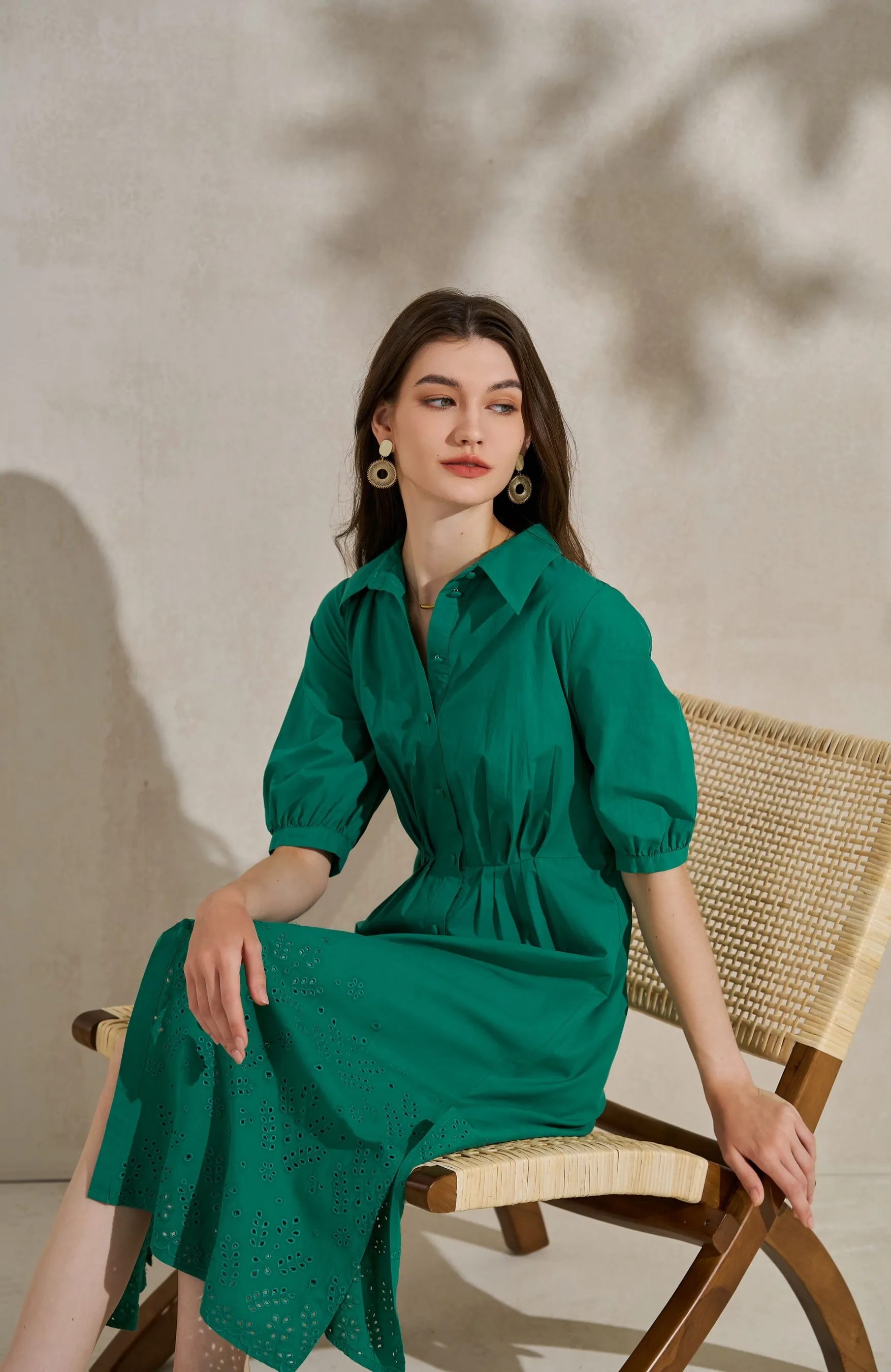 GDS Raven Tencel Long Dress | Sea Green