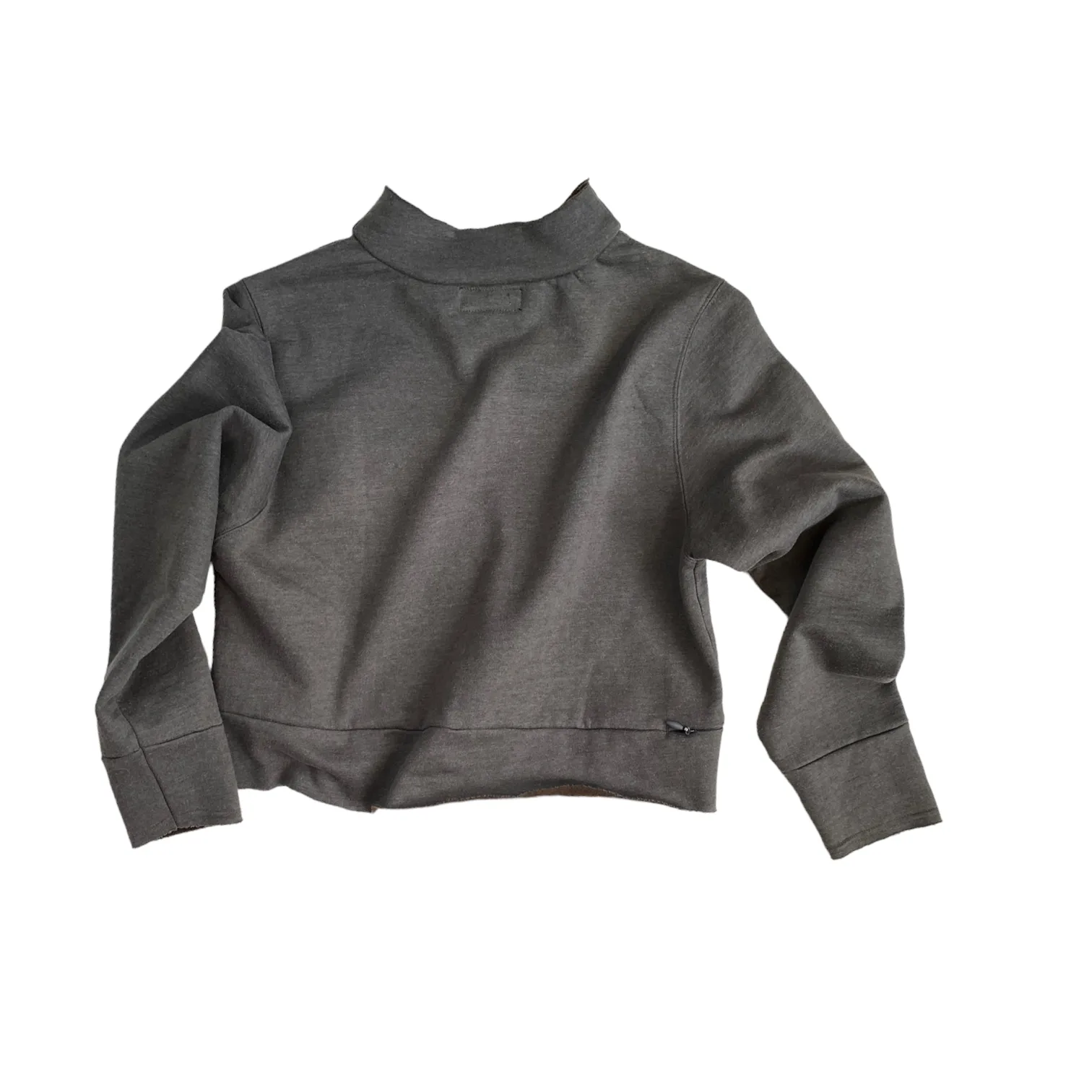 GOD IS TRANS cropped mockneck sweatshirt