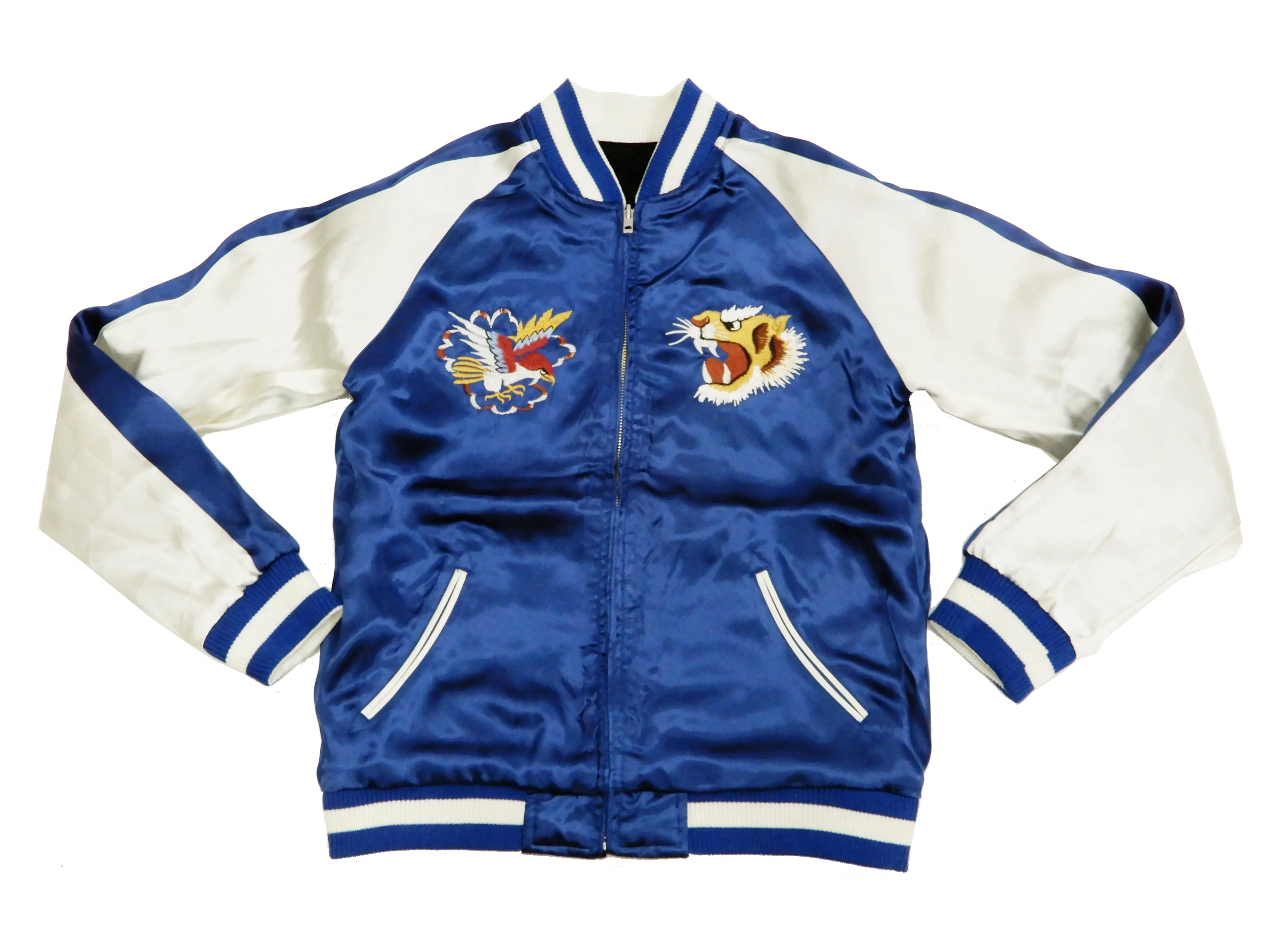 Hanatabi Gakudan Men's Velvet Japanese Souvenir Jacket Japan Map Sukajan Script SVJ-001