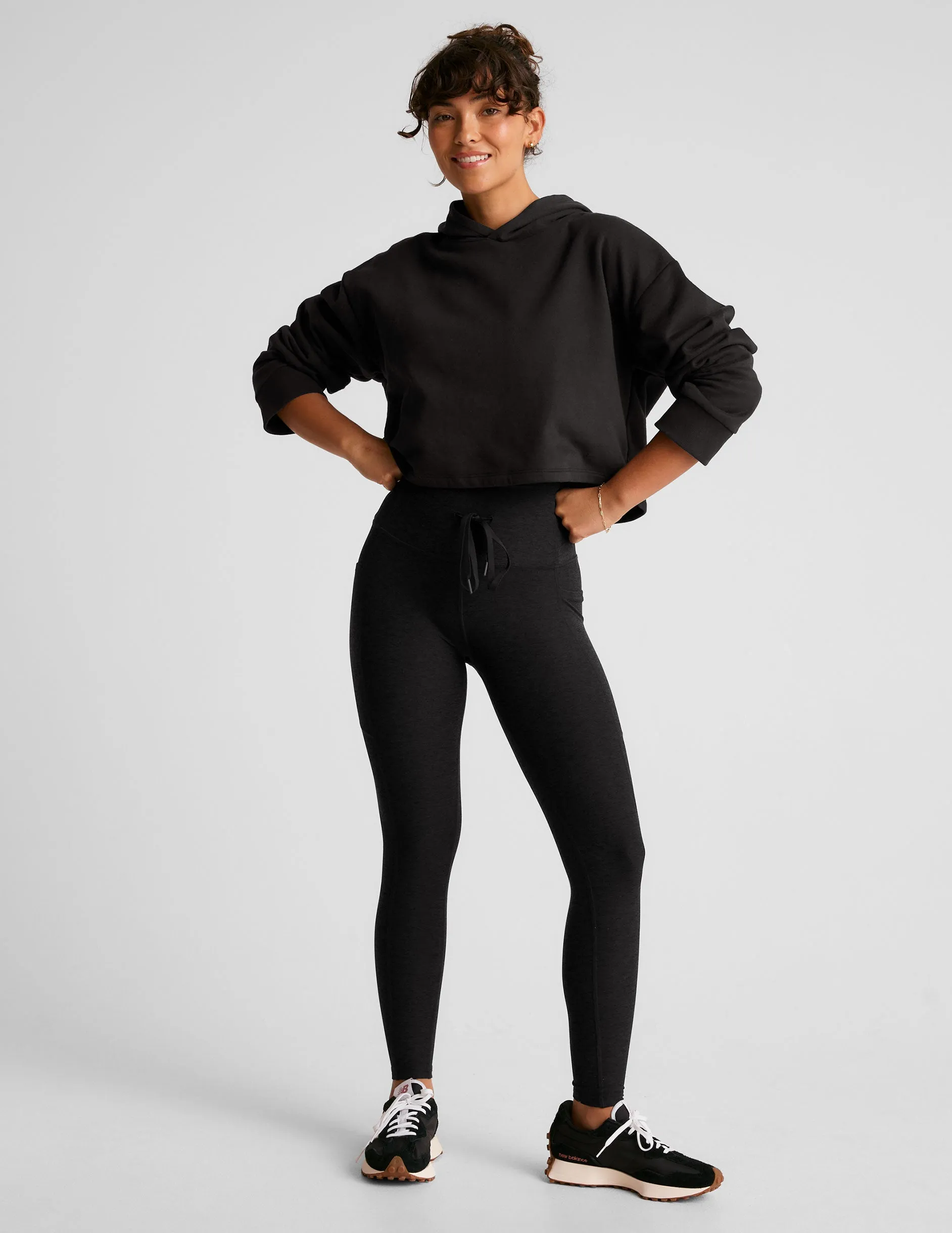 Happiness Fleece Cropped Hoodie