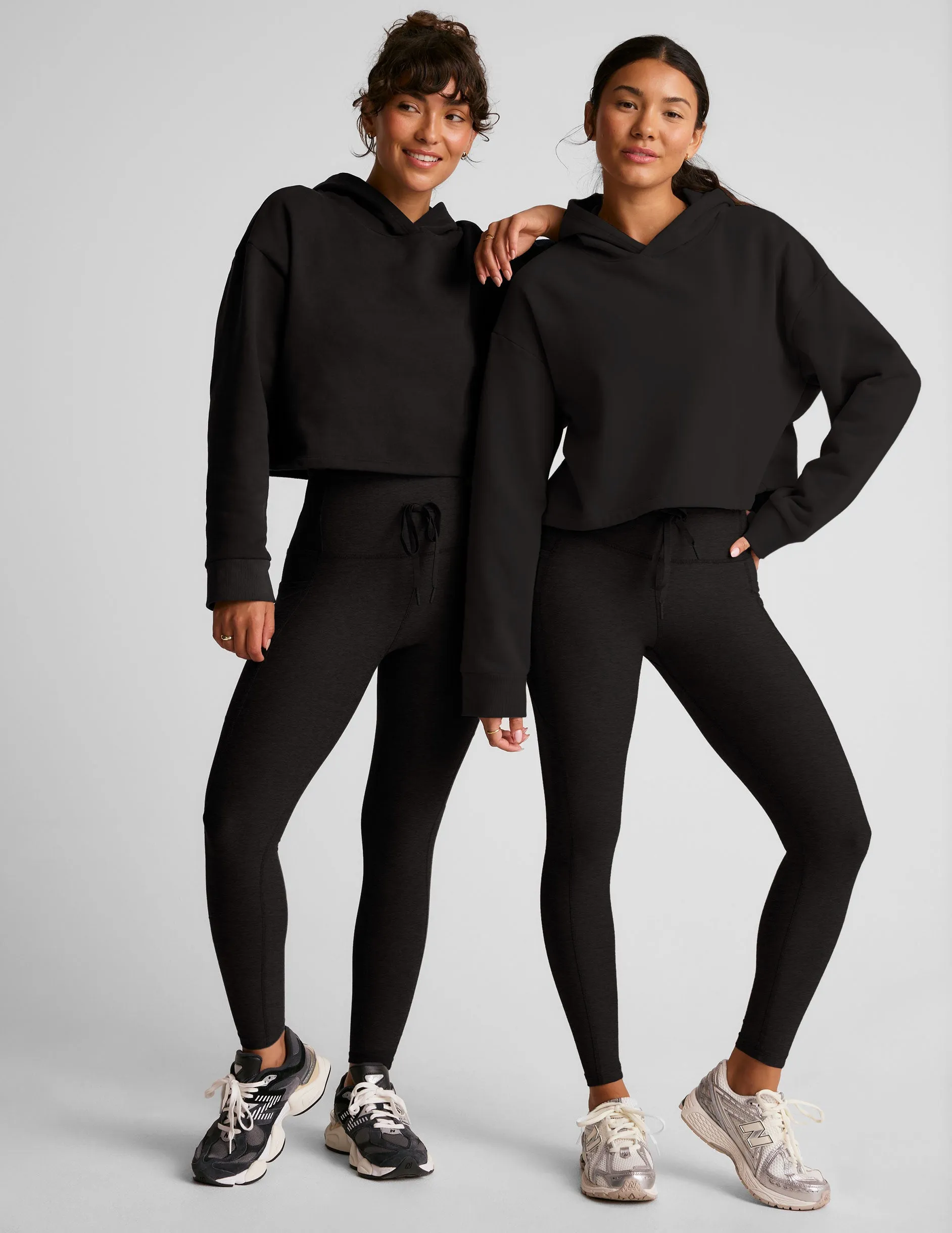 Happiness Fleece Cropped Hoodie