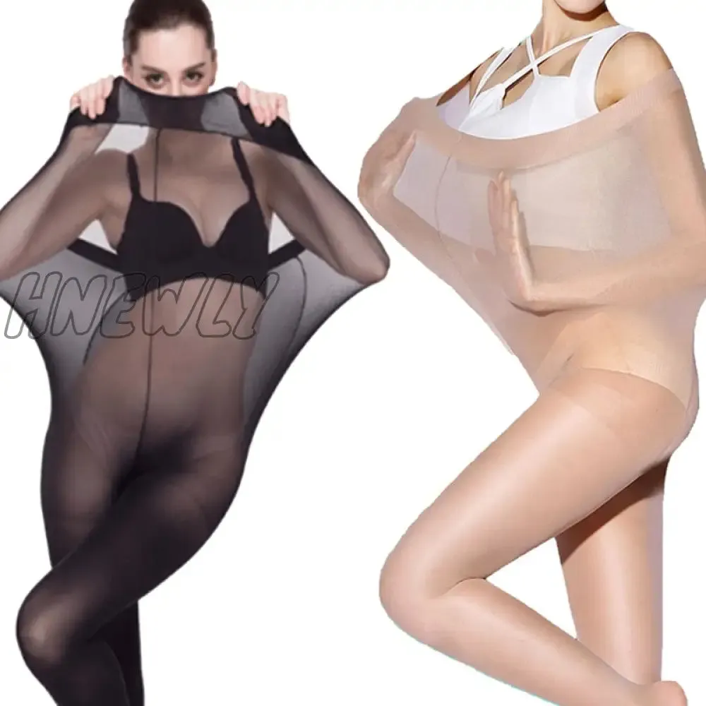 Hnewly Plus Size Super Elastic Tights Women Stockings Body Shaper Pantyhose 30D Stocking Tight Sexy Hosiery Underwear