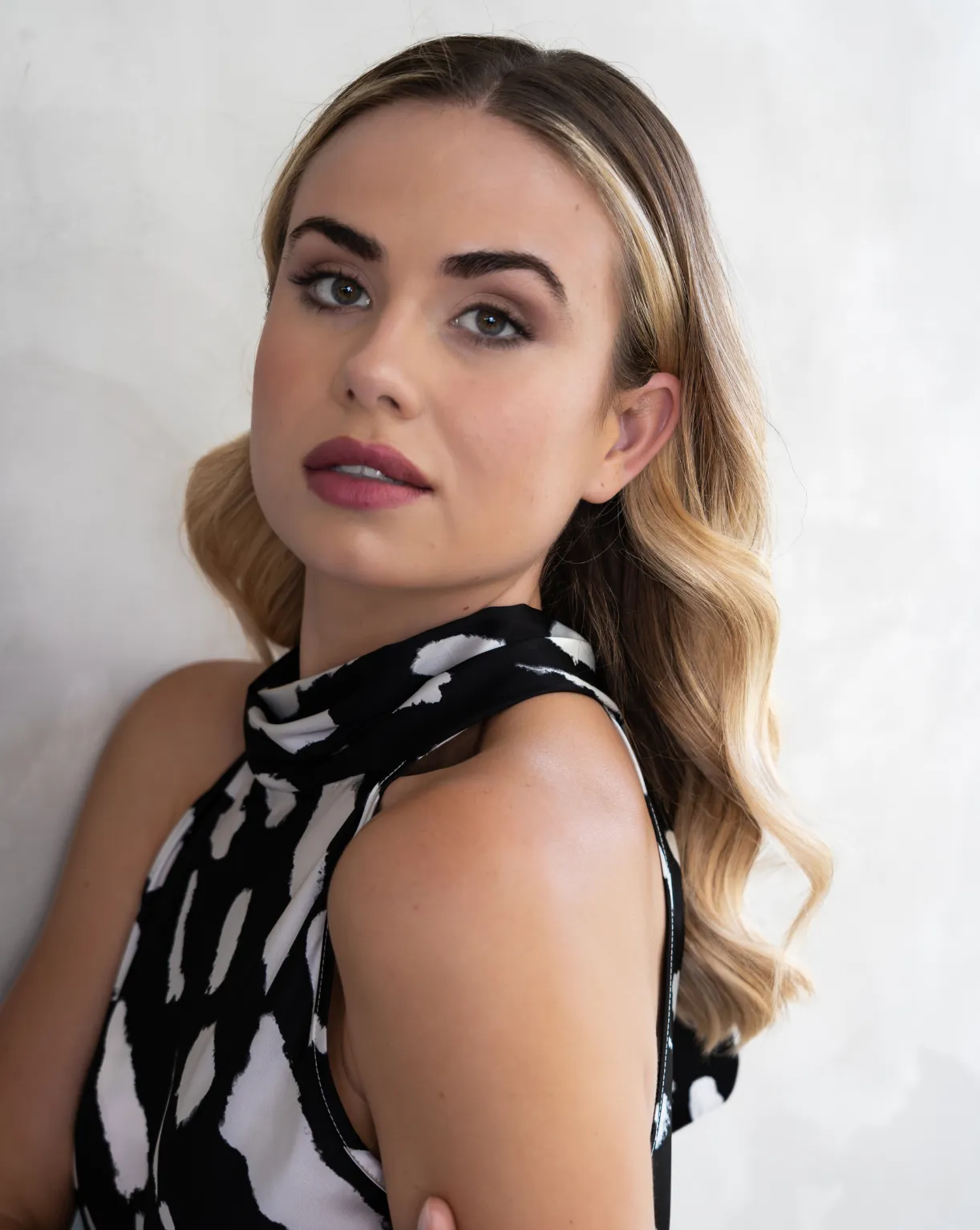 Jenna Halterneck Dress | Black & Ivory