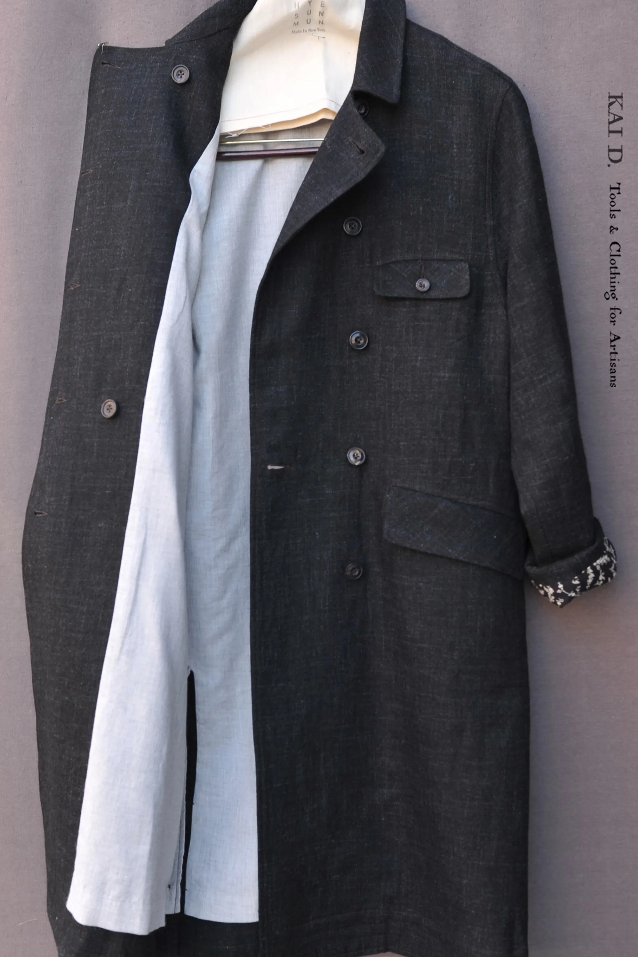 Keaton Trench Coat - Stipple Weave - XS, S, M, L