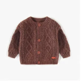 Knitted Cardigan, Brown