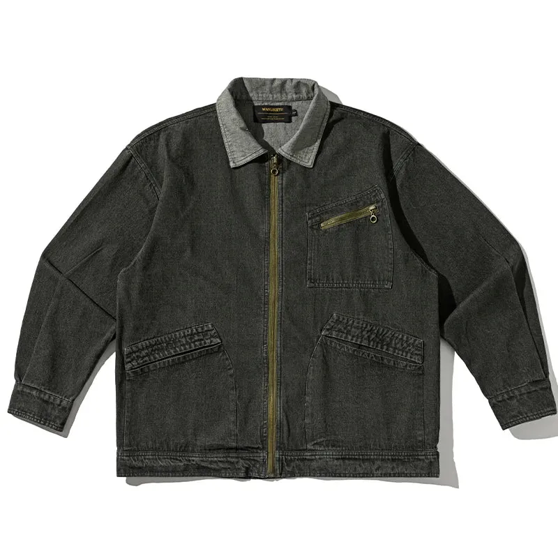 Korean High Quality Cargo Jacket For Men - Vintage Casual Coat