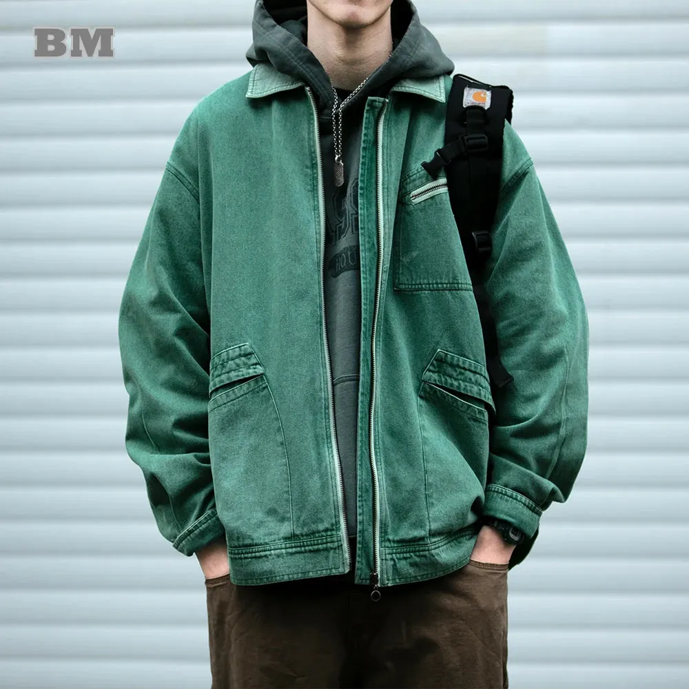 Korean High Quality Cargo Jacket For Men - Vintage Casual Coat