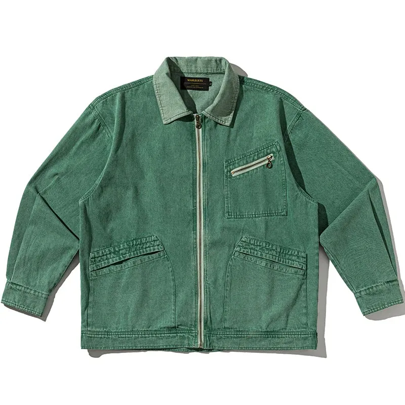 Korean High Quality Cargo Jacket For Men - Vintage Casual Coat
