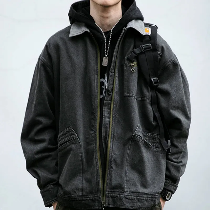 Korean High Quality Cargo Jacket For Men - Vintage Casual Coat