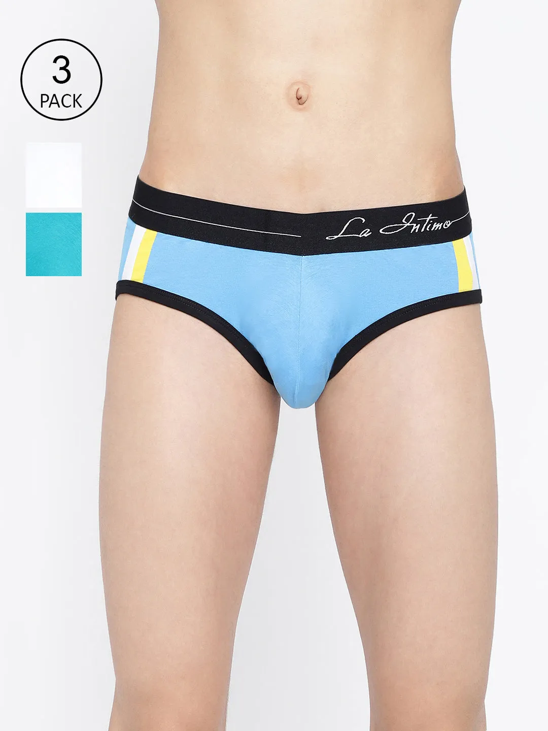 La Intimo Double Stripe Classic Brief (Pack of 3)