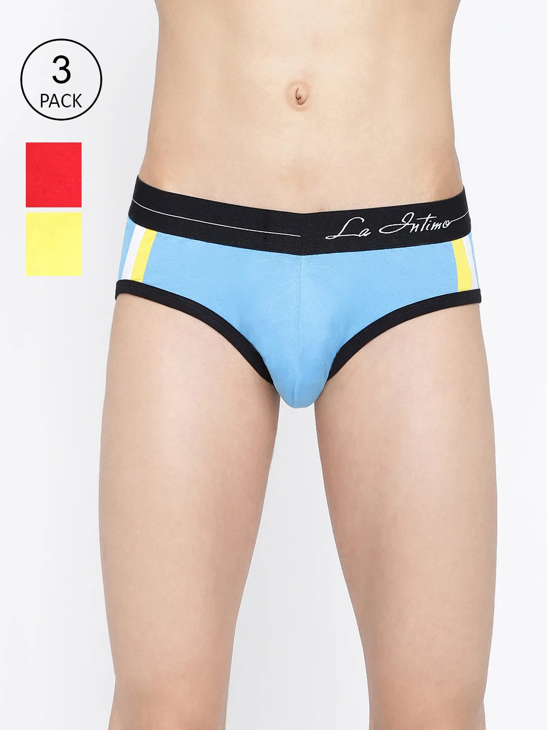 La Intimo Double Stripe Classic Brief (Pack of 3)