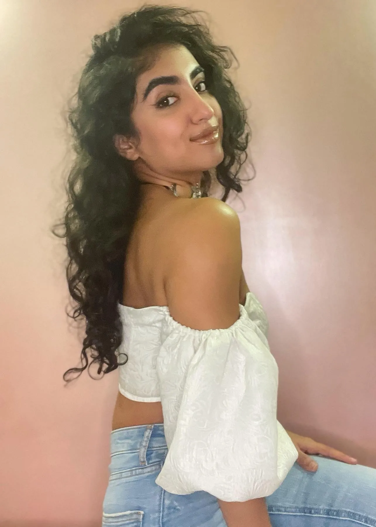 Loretta White Jacquard Corset Top