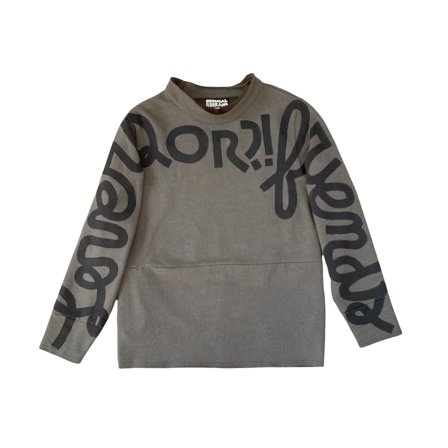 LOVERS OR?! FRIENDS mockneck sweatshirt