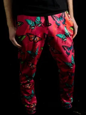 Maroon Butterfly Unisex Joggers