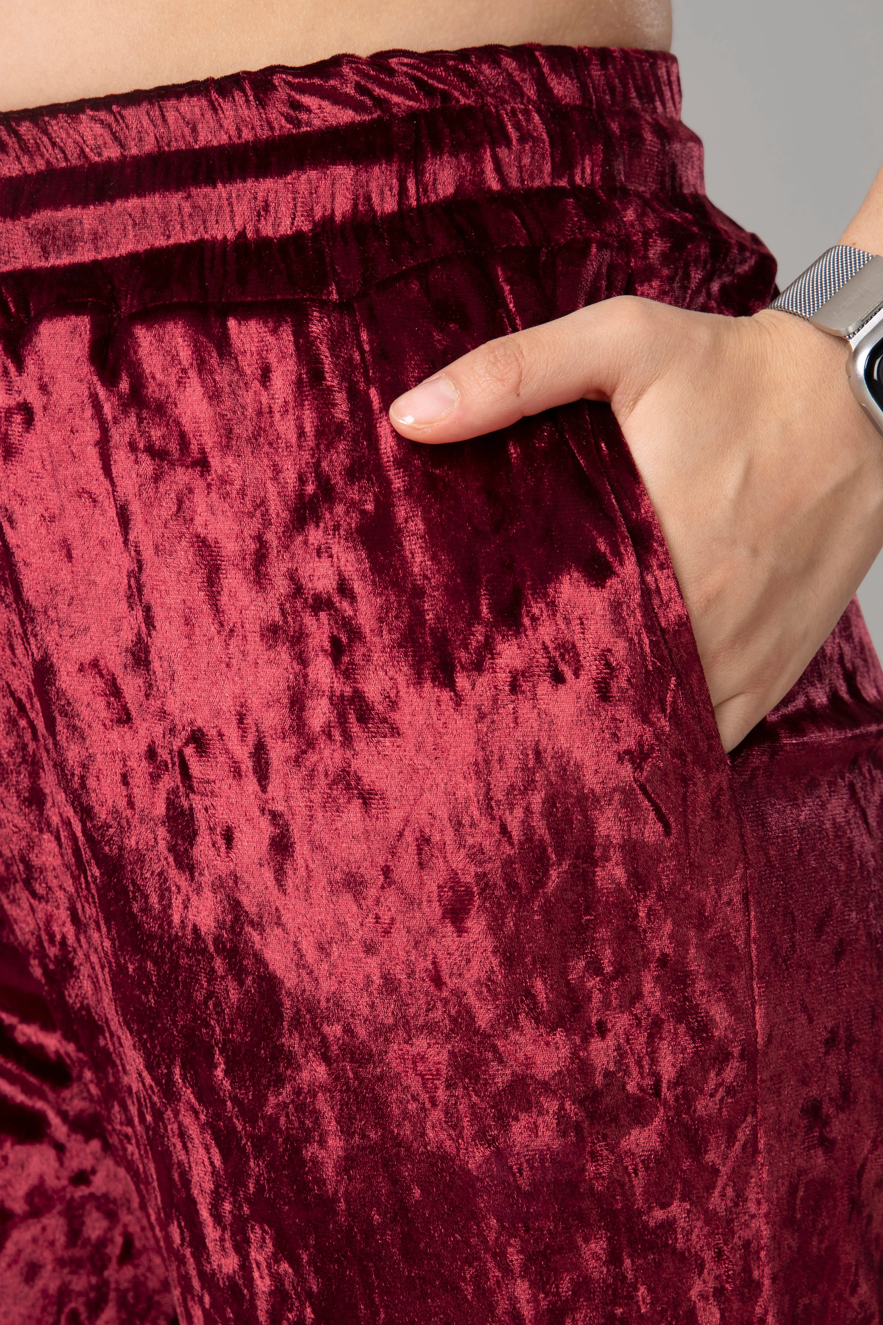 Maroon My Style Statement Jogger For Women