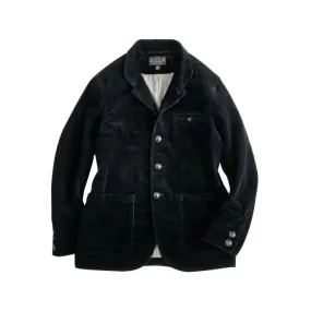 Men's Black Corduroy Brakeman Coat