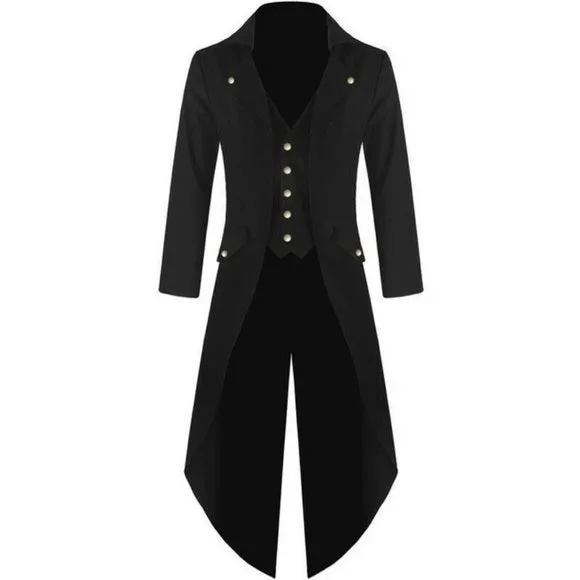 Men's Green Steampunk Victorian Inspired Tailcoat