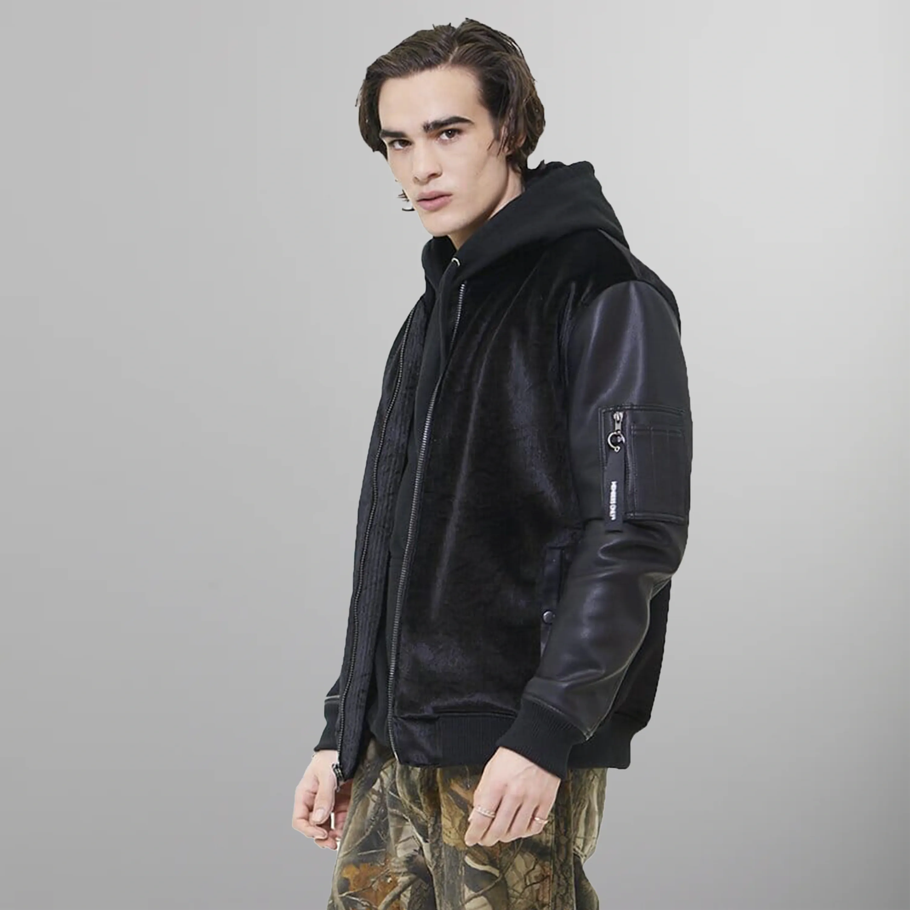 Men's Velvet Bomber Jacket - FINAL SALE