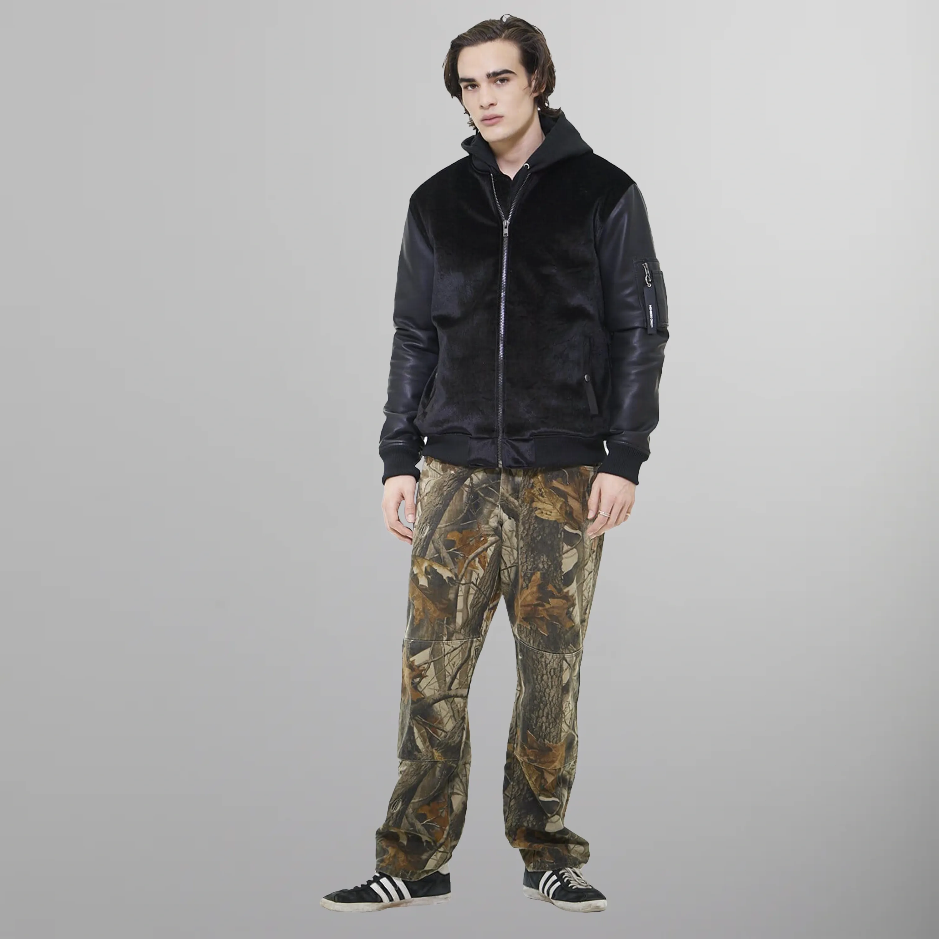 Men's Velvet Bomber Jacket - FINAL SALE