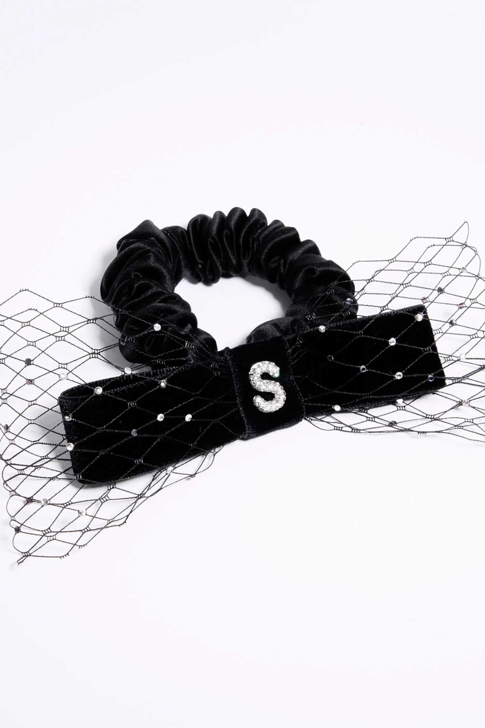 Miracle Suite Crystal Velvet Bow Scrunchie
