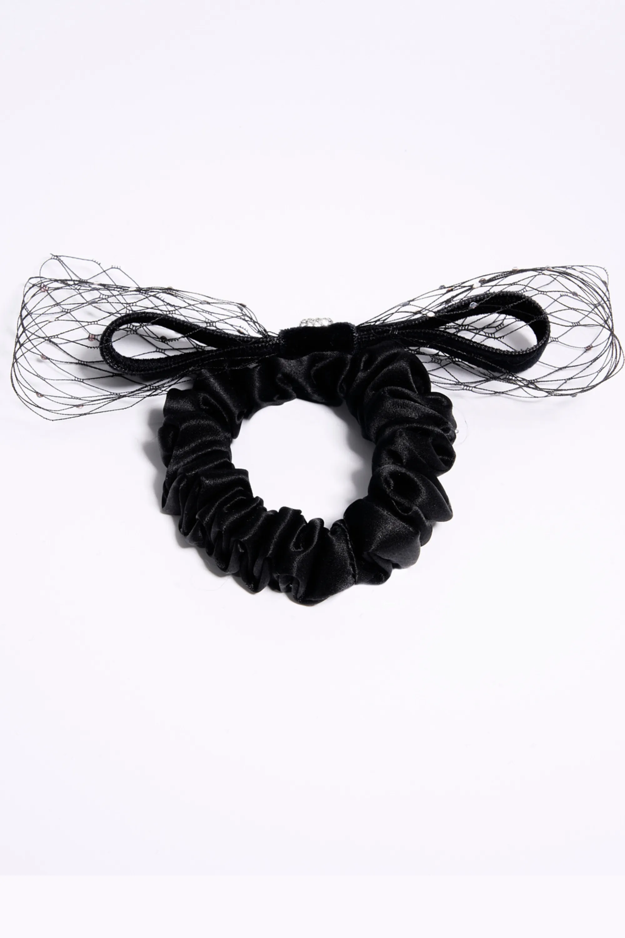 Miracle Suite Crystal Velvet Bow Scrunchie