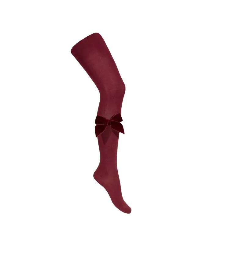 Nathalie Velvet Bow Tights