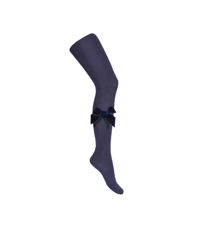 Nathalie Velvet Bow Tights