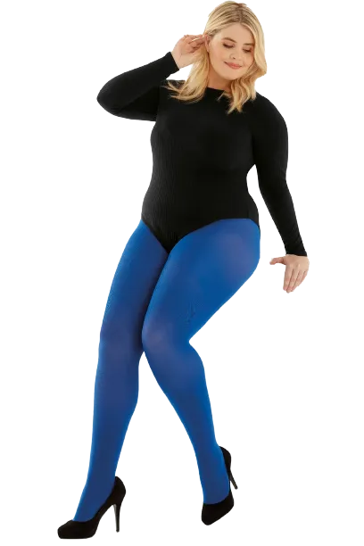 Pretty Polly Curves 60 Denier Colour Opaque Tights XL - XXL