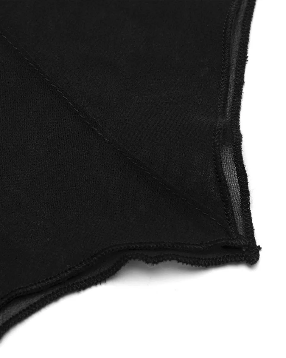 Punk Rave Daily Life Chiffon Bat Wing Mini Dress