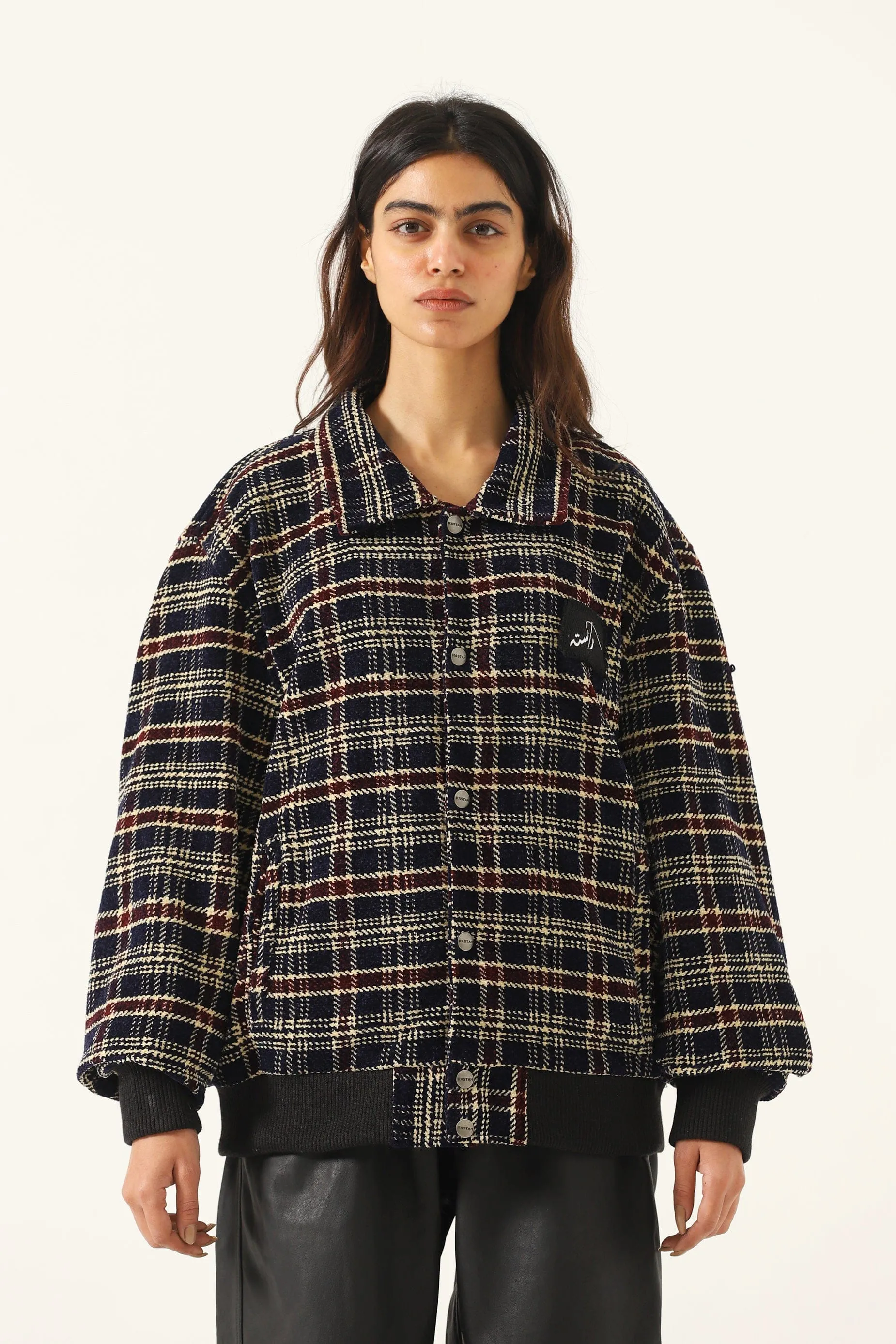 "SUNSET STRIP" HANDWOVEN BOMBER JACKET