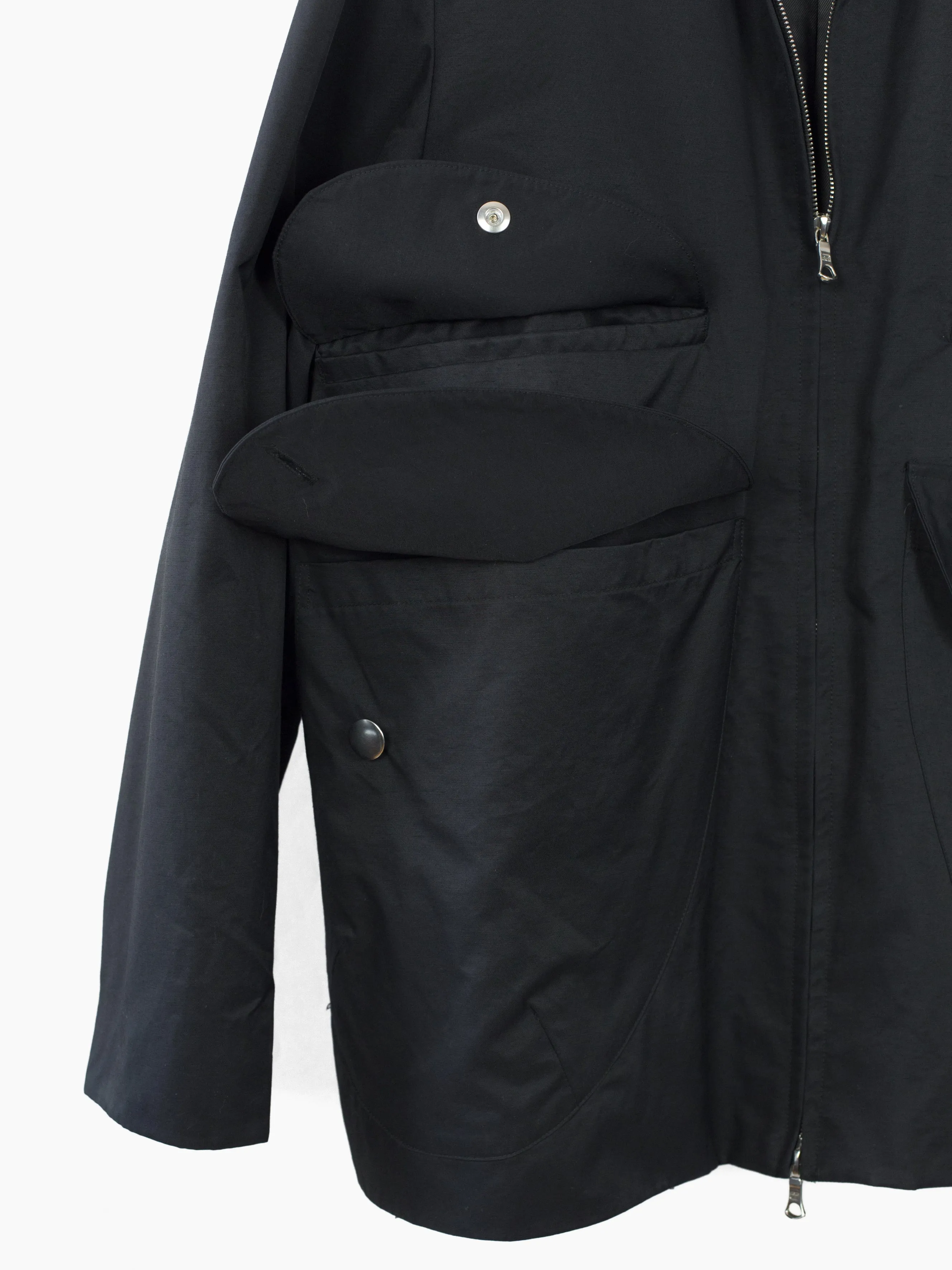 Ramon Rivera Layered Cargo Pocket Liner Jacket