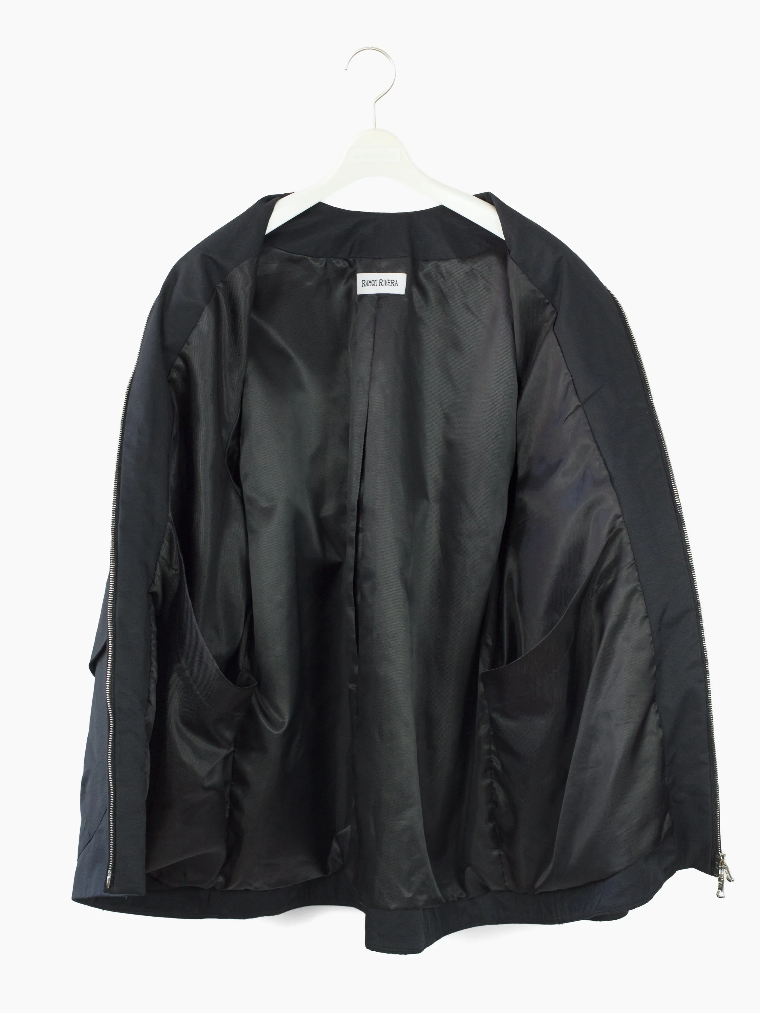 Ramon Rivera Layered Cargo Pocket Liner Jacket