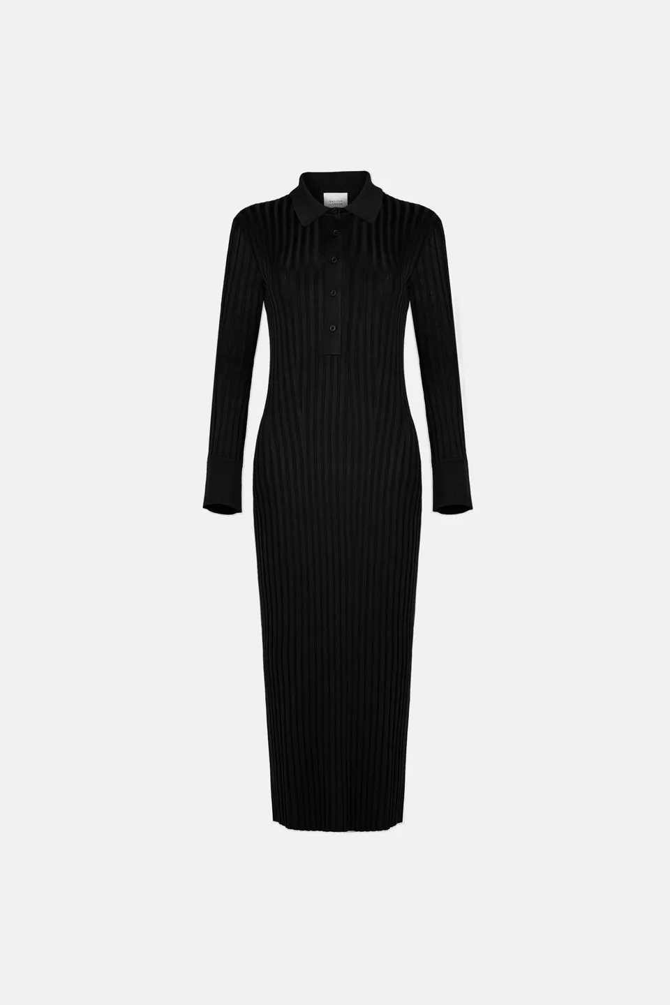 Rhea Henley Dress - Black
