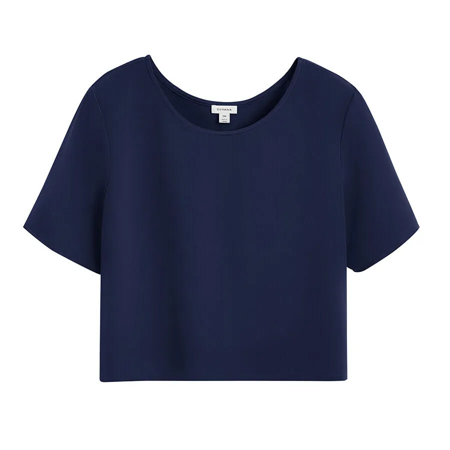 Silk Cropped Tee (Earlier Version)