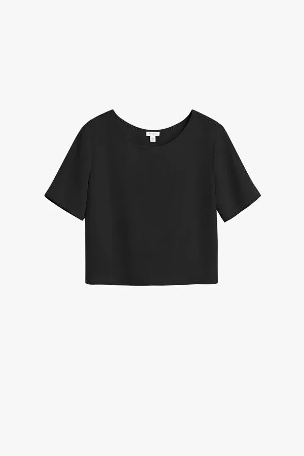 Silk Cropped Tee (Earlier Version)
