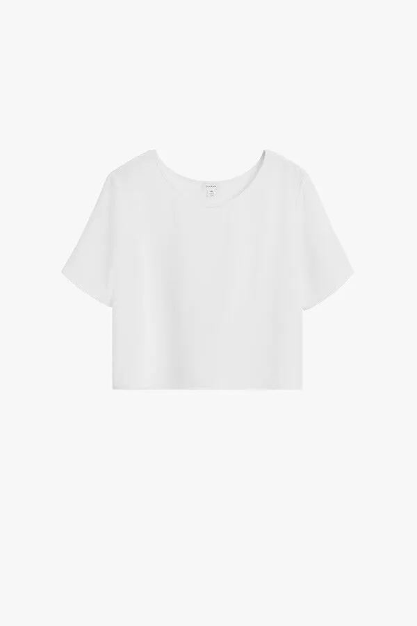 Silk Cropped Tee (Earlier Version)