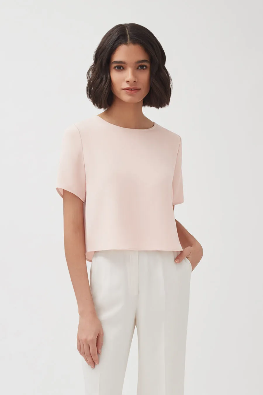 Silk Cropped Tee (Earlier Version)