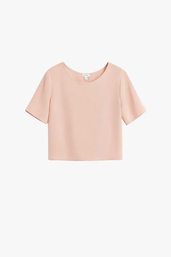 Silk Cropped Tee (Earlier Version)
