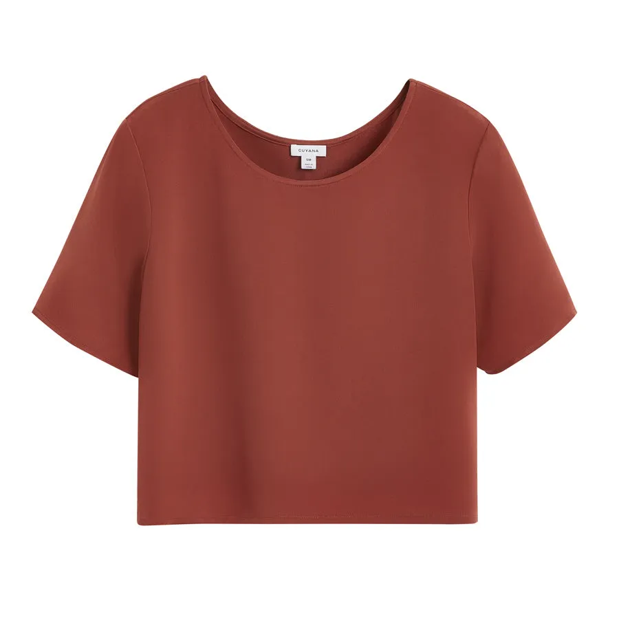 Silk Cropped Tee (Earlier Version)
