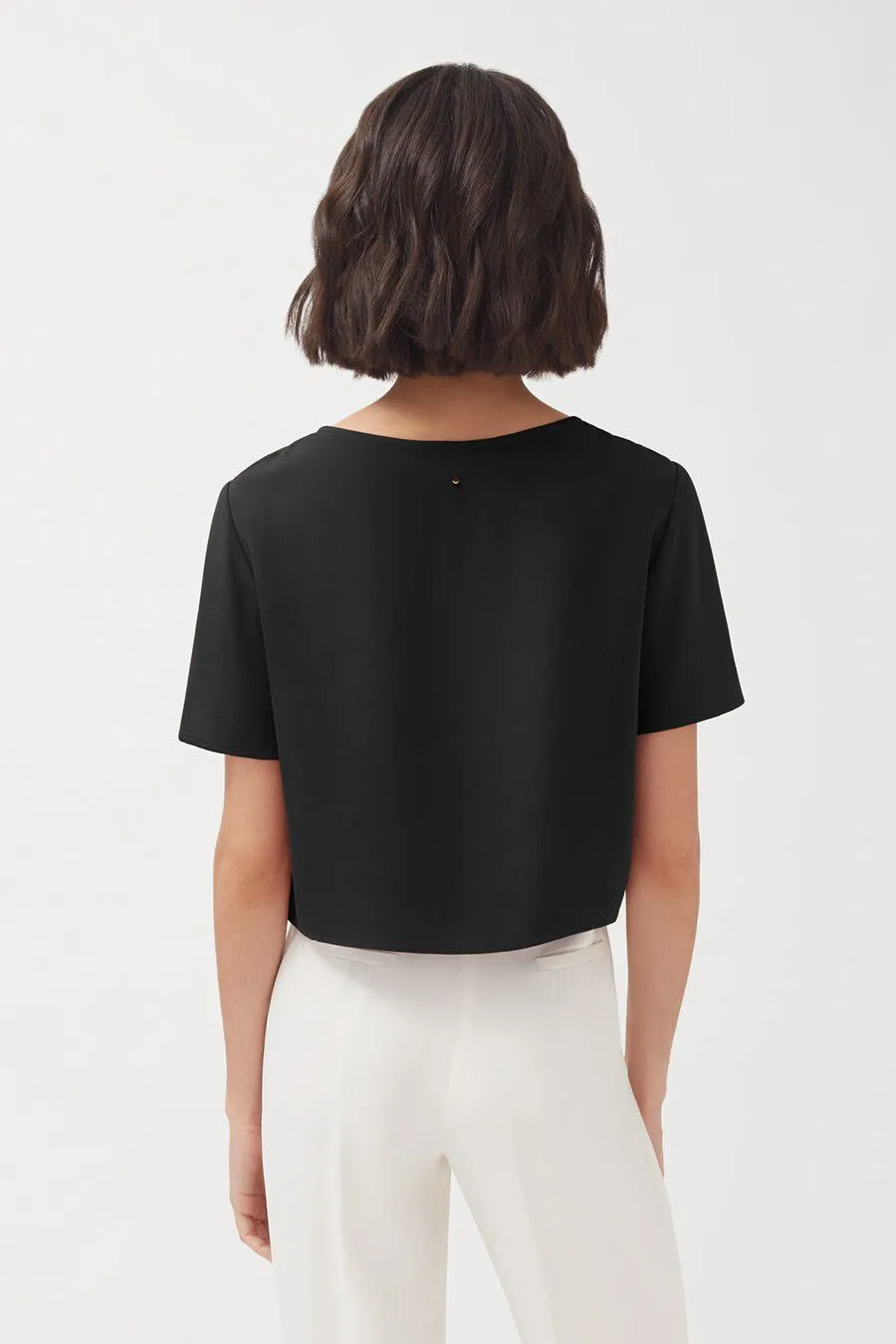Silk Cropped Tee (Earlier Version)