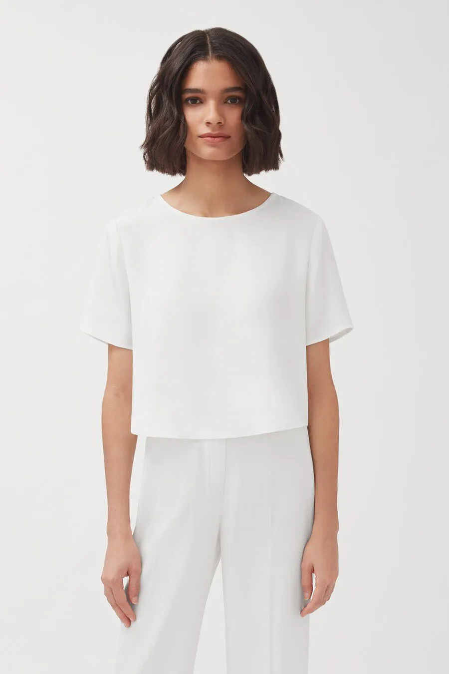 Silk Cropped Tee (Earlier Version)