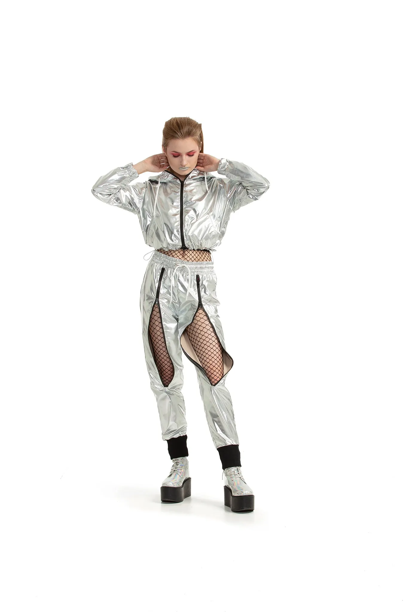 Silver - Windbreaker jacket