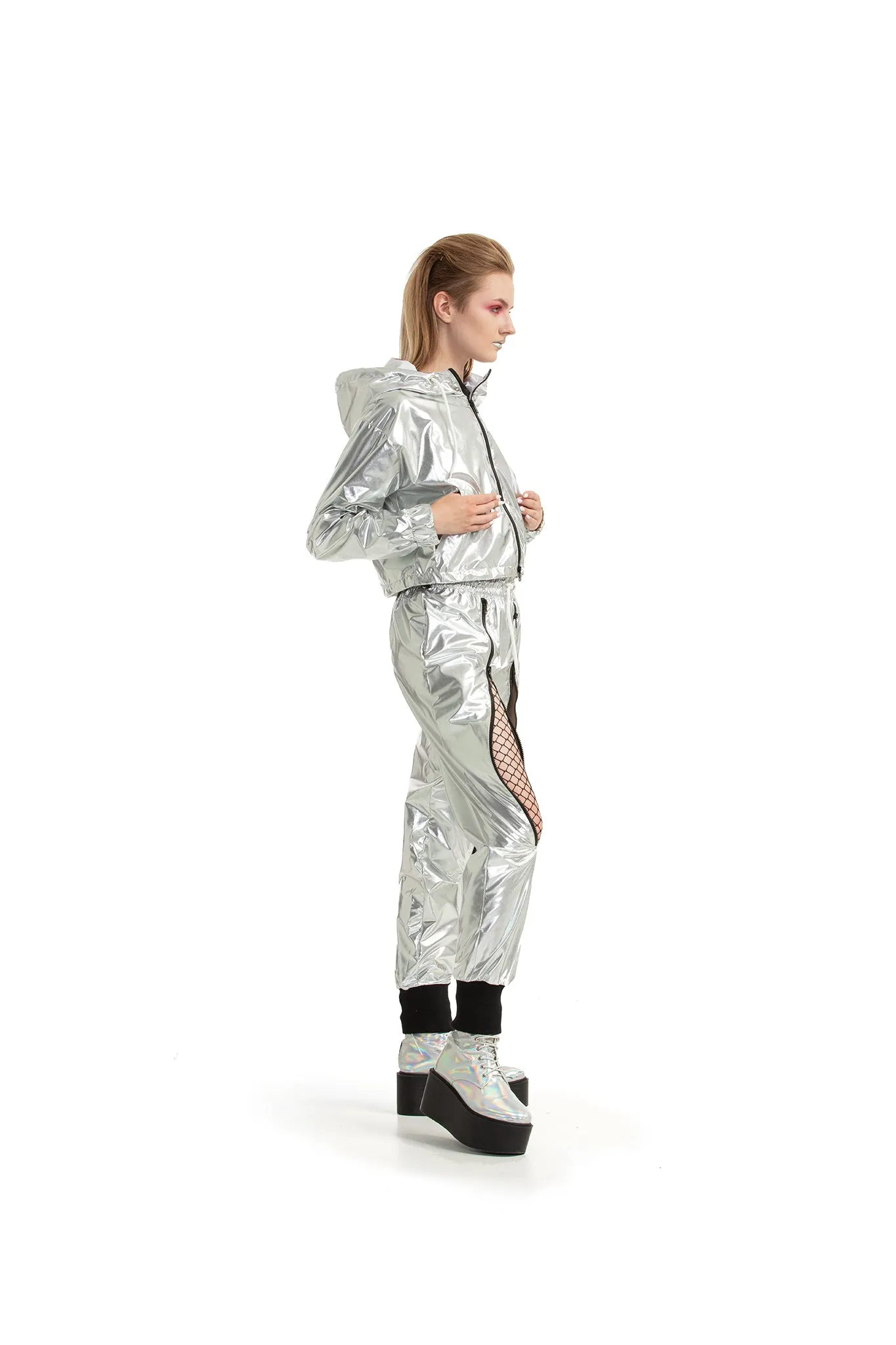 Silver - Windbreaker jacket