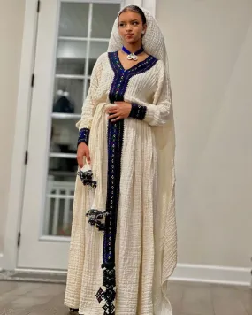 Simple Fetil Cultural Habesha Dress Ethiopian Traditional Dress Habesha Kemis