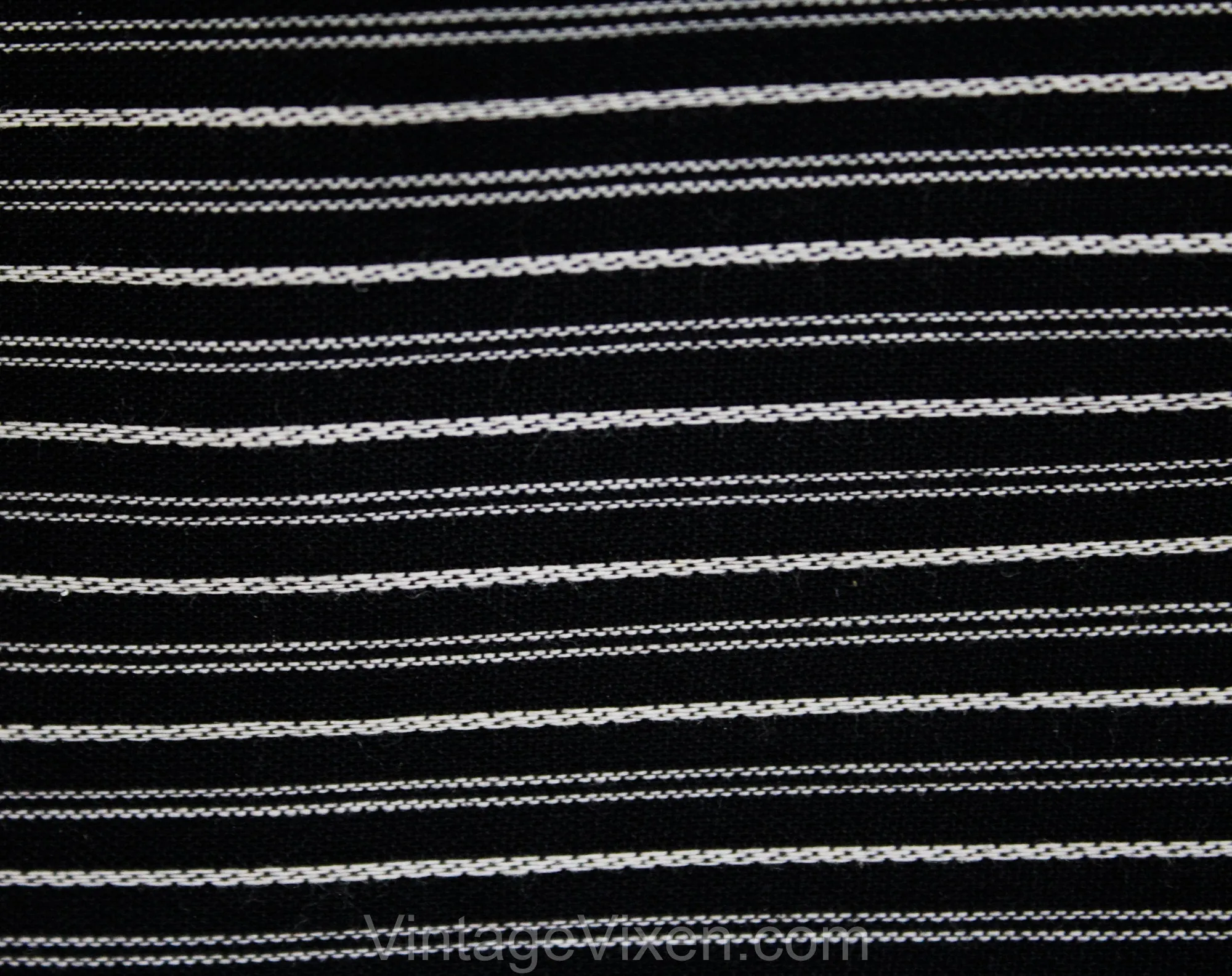 Size 2 1960s Ladies Suit - XS 1950s 60s Black & White Summer Cotton Striped Jacket and Pencil Skirt - Chic Audrey Office Wear - Waist 23.5