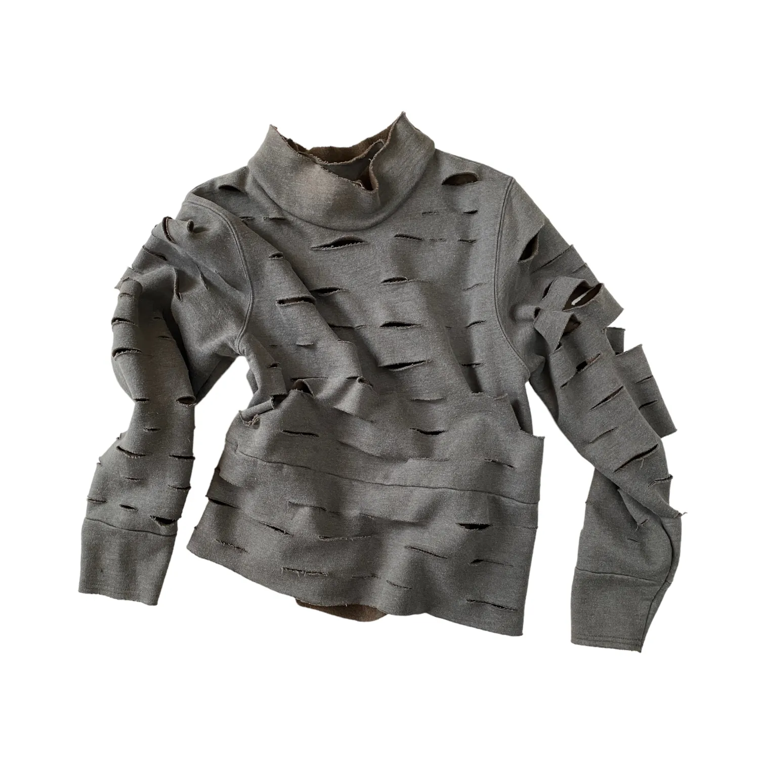 SLICED cropped mockneck sweatshirt