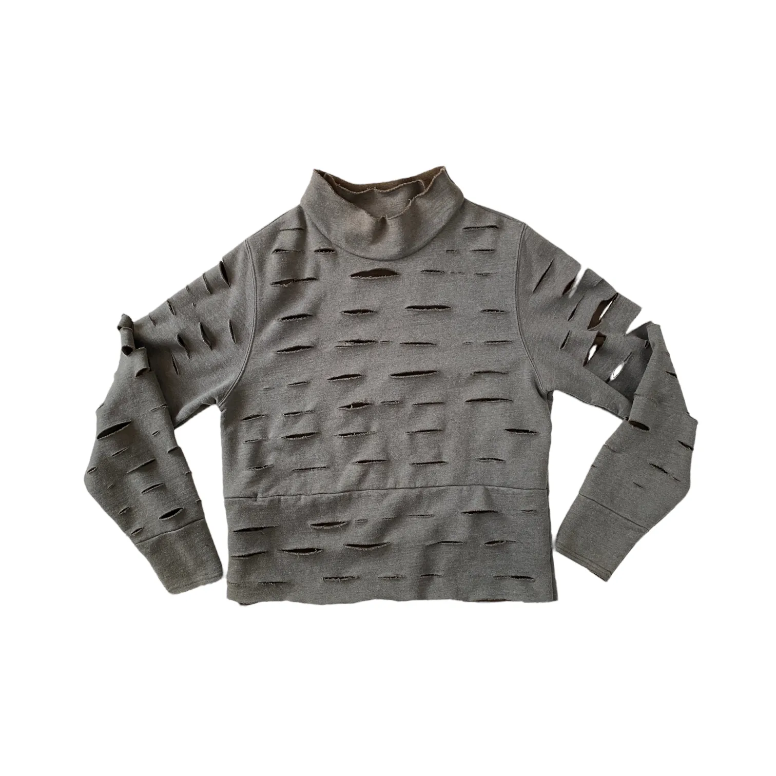 SLICED cropped mockneck sweatshirt